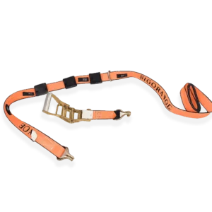 12 FT Frankenstein Ratchet Strap Big Orange 12' Double J Wheel Strap HD Tecnic Ratchet