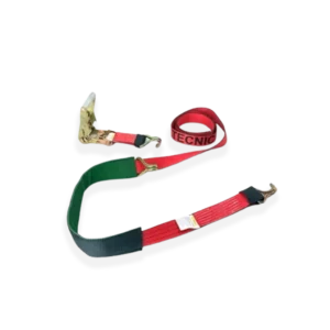 2" x 11' Ratchet Tie Down w/ Wire Hooks & Low Profile Sleeve-BETTER