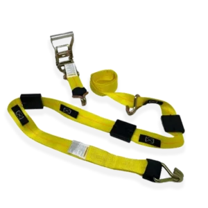 2" x 11' Ratchet w/ Wire Hooks (Double J) & Rubber Cleats