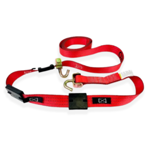 2" x 14' Strap w/ Swivel J Hooks & Rubber Cleats - Red TECNIC Webbing