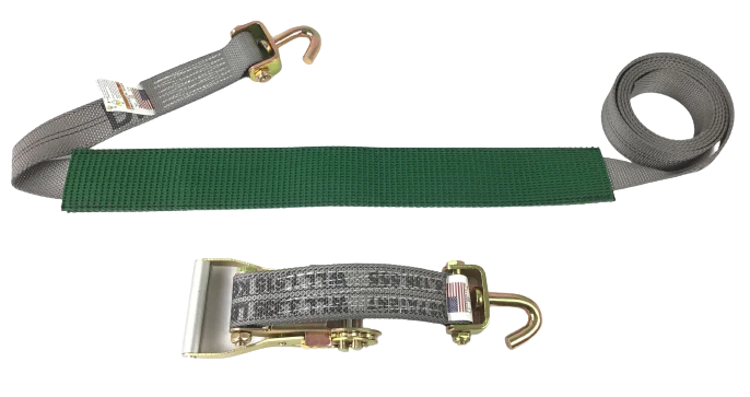 2" x 10' Ratchet Wheel Strap w/ 2" Low Profile Sleeve - Image 9