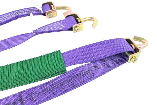 2" x 10' Ratchet Wheel Strap w/ 2" Low Profile Sleeve - Image 3