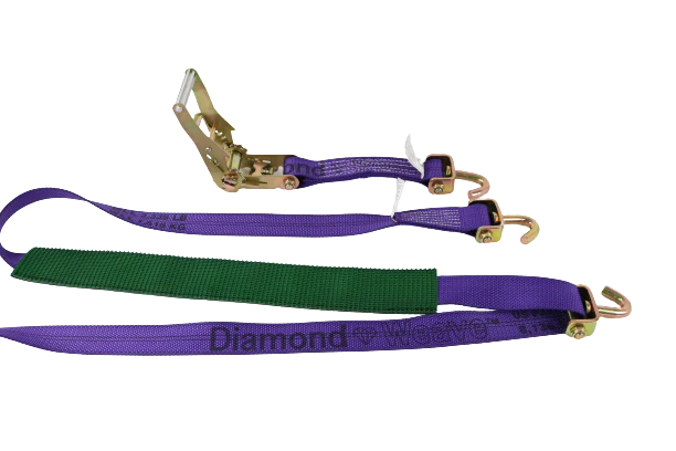 2" x 10' Ratchet Wheel Strap w/ 2" Low Profile Sleeve - Image 5