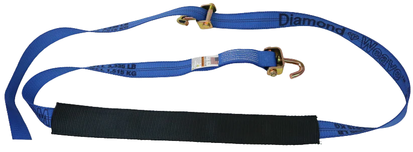 2" x 10' Ratchet Wheel Strap w/ 2" Low Profile Sleeve - Image 4